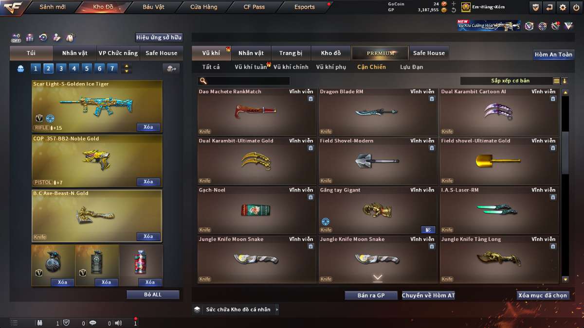 shop acc cf uy tin gia re